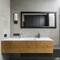 Designers Fountain Cambria 4.5in 1-Light Matte Black Modern Indoor Wall Sconce with Etched Glass Shades D258M-WS-MB - alternate 2
